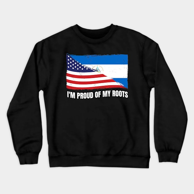 Proud Nicaragua Flag, Nicaragua gift heritage, Nicaraguan girl Boy Friend Nicaraguaense Crewneck Sweatshirt by JayD World